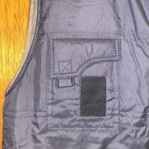 Fashion Mens Blue & Tan Vest - Picture 3 of 17